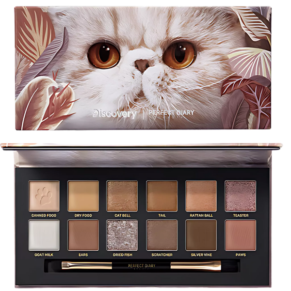 Paleta de Sombras Diário Perfeito Explorer 09 Gato - 12 Cores Versáteis