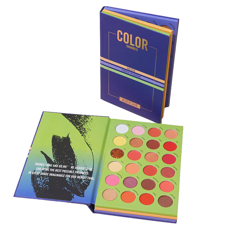 Livro de Maquiagem Completo com Sombras, Blush e Iluminador