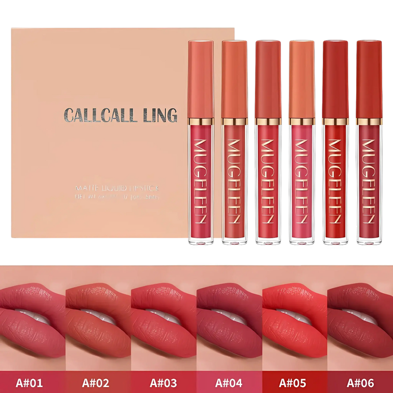 Conjunto de Gloss Labial Matte de Longa Duração