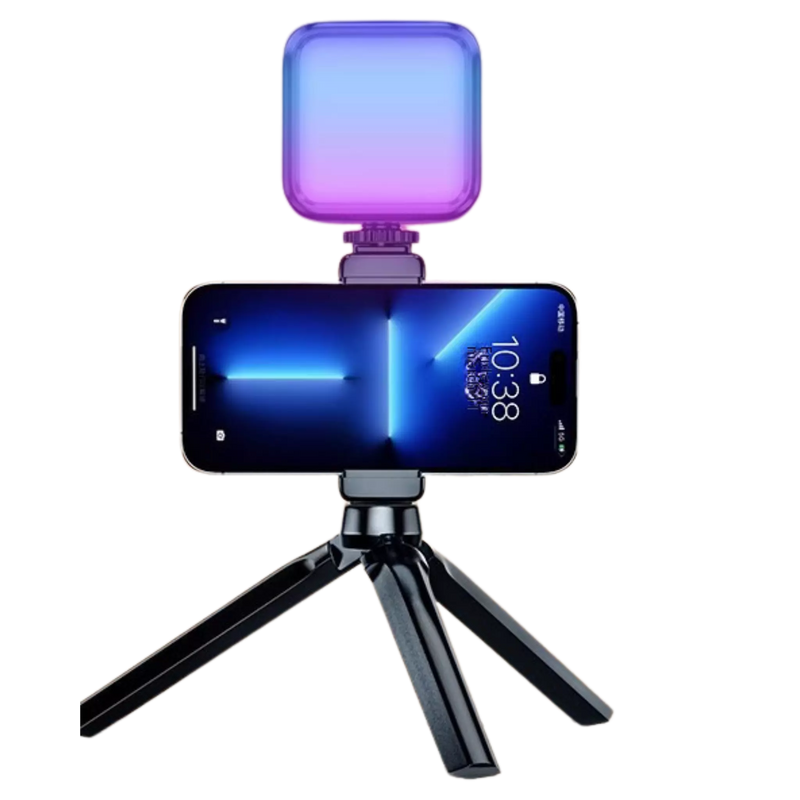 RGB PocketLight – Luz de Preenchimento Portátil para Selfies e Vídeos