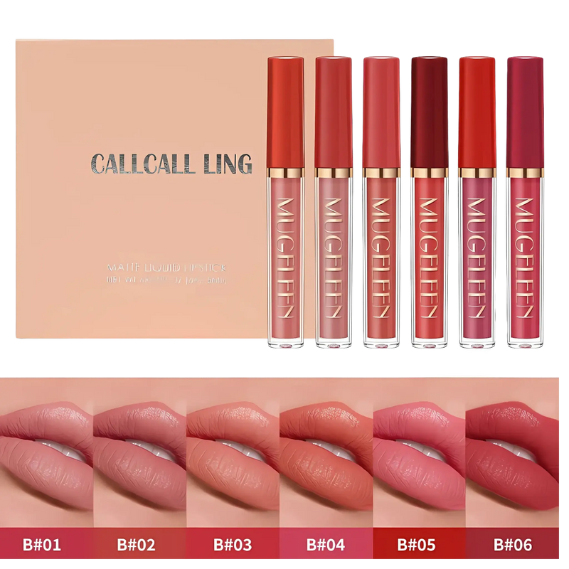 Conjunto de Gloss Labial Matte de Longa Duração